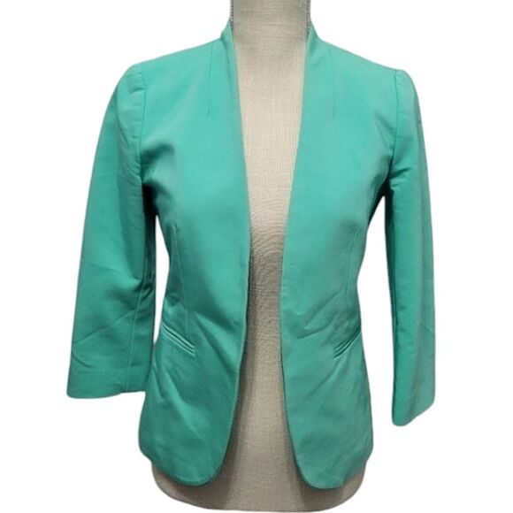 The Limited Jackets & Blazers - The limited petite open blazer mint green color petite xs